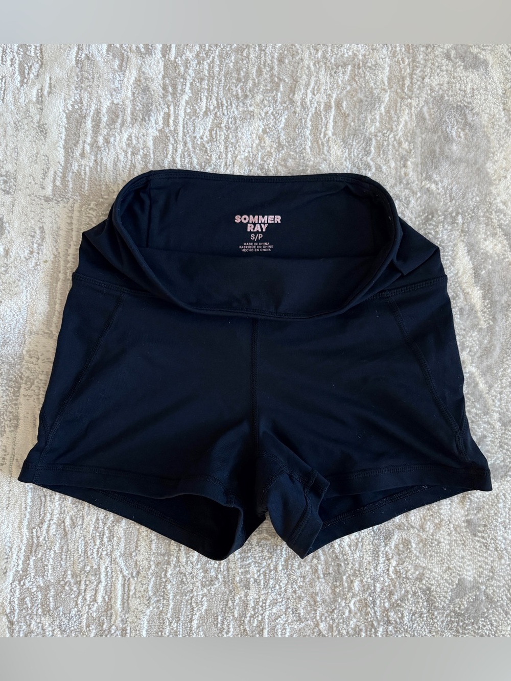 Sommer Ray Black High-Waist Women’s Athletic Shorts